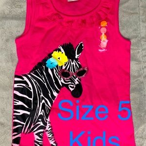 Gymboree Kids Pink Zebra Tank Top